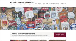Desktop Screenshot of beercoastersaustralia.com
