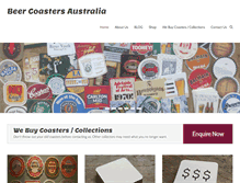 Tablet Screenshot of beercoastersaustralia.com